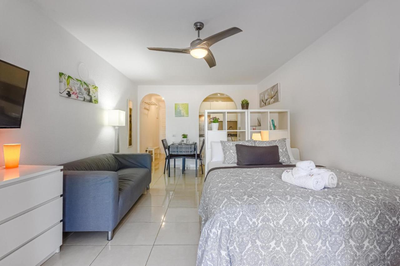 Fantastic Large Studio In Front Of Beach Heated Pool Wifi Arona  Buitenkant foto